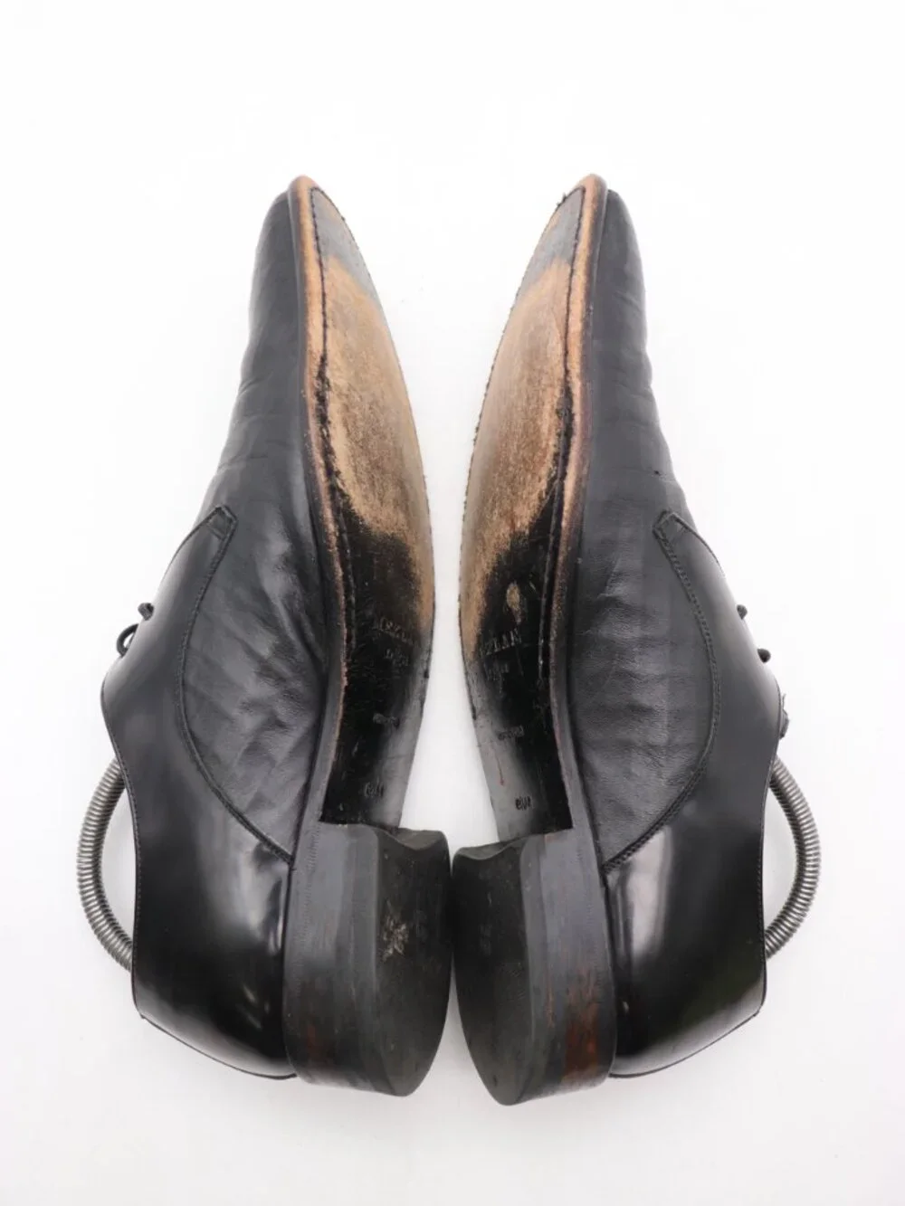 Mezlan Black Leather Men's Size 8.5 M Derby Oxford Dress Shoes Lace Up